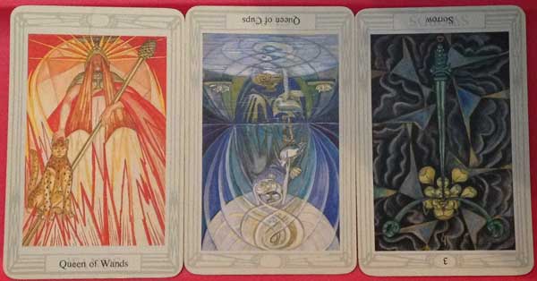 Queen of Wands, Queen of Cups, Sorrow