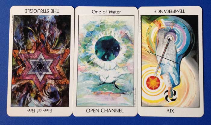 Five of Fire, One of Water,Temperance